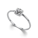 Кольцо из белого золота с бриллиантами