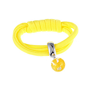 Браслет декоративный из серебра с кварцем и фианитом