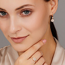 Серьги с английским замком из красного золота