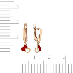 Серьги детские с английским замком