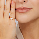 Кольцо из красного золота с бриллиантом