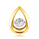 Подвеска из желтого золота с бриллиантом