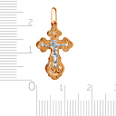 Крест из комбинированного золота