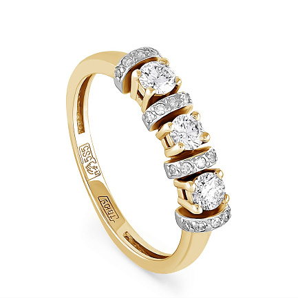 Кольцо из желтого золота