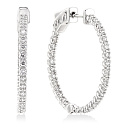 Серьги из белого золота с бриллиантами