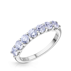 Кольцо из белого золота с бриллиантами