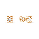 Серьги из серебра с бриллиантами