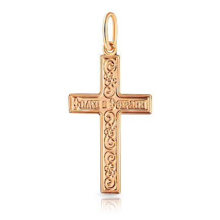 Крест из красного золота