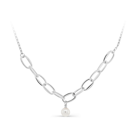 Колье из серебра с жемчугом