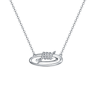 Колье из серебра с фианитами