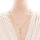 Подвеска "Ангел" из серебра с позолотой