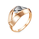 Кольцо из желтого золота с бриллиантом