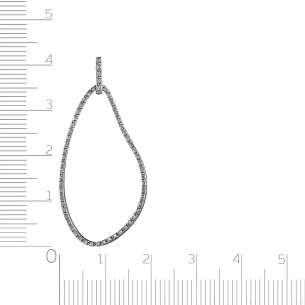 Подвеска из белого золота с бриллиантами