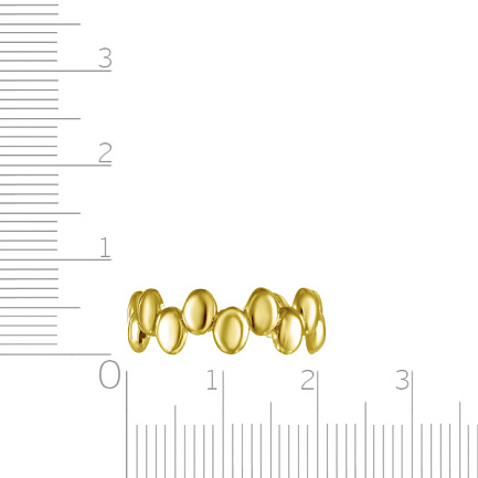 Кольцо из серебра с позолотой