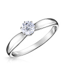 Кольцо из белого золота