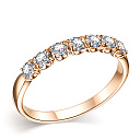 Кольцо из красного золота с бриллиантами