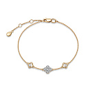 Браслет из красного золота с бриллиантами