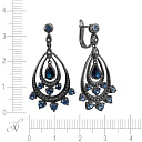 Серьги с английским замком из золота с бриллиантами