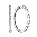 Серьги из белого золота с бриллиантами