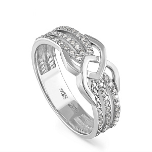 Кольцо из белого золота