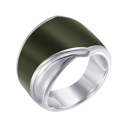 Кольцо из серебра с эмалью