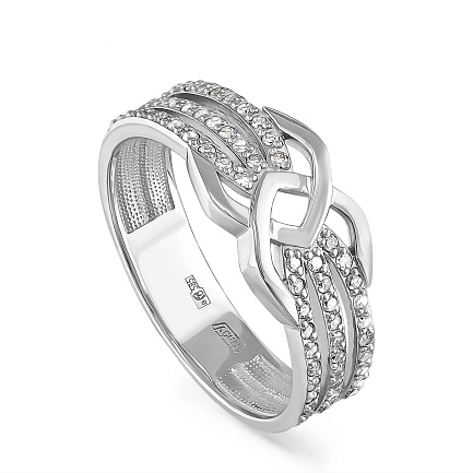 Кольцо из белого золота