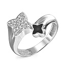 Кольцо из серебра с фианитами