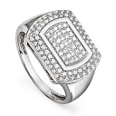 Кольцо из серебра с фианитами