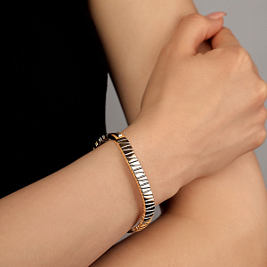 Браслет декоративный из желтого золота