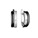 Серьги с английским замком из серебра с керамикой