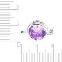 Кольцо из белого золота с аметистом