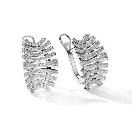 Серьги из белого золота