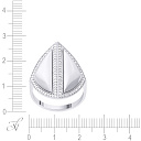 Кольцо из белого золота с бриллиантами