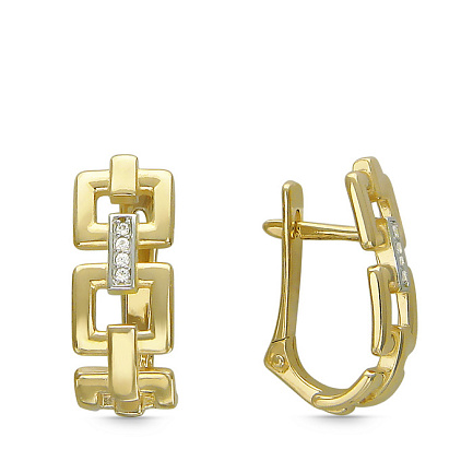 Серьги из желтого золота