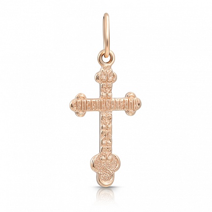 Крест из комбинированного золота