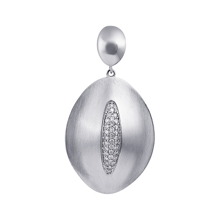 Подвеска из белого золота с бриллиантами