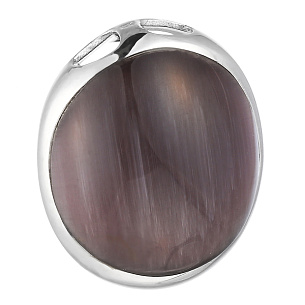 Подвеска из серебра с стеклом