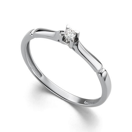 Кольцо из белого золота