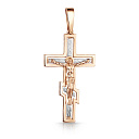 Крест из комбинированного золота