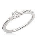 Кольцо из белого золота с бриллиантами