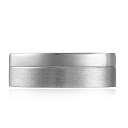 Кольцо обручальное из белого золота