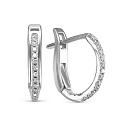 Серьги из белого золота с бриллиантами