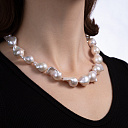 Бусы из красного золота с жемчугом