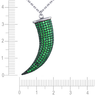 Колье из серебра с фианитом