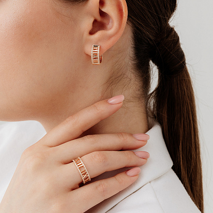 Кольцо из красного золота