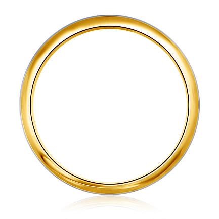 Кольцо обручальное из желтого золота
