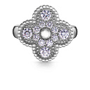 Кольцо из белого золота с бриллиантами