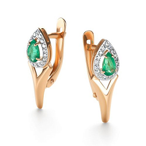 Серьги с английским замком 26431-101