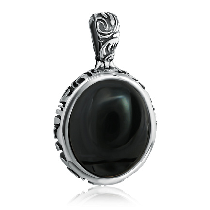 Подвеска из серебра с агатом