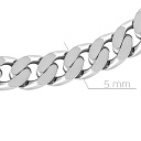 Цепь автомат из серебра, плетение панцирное